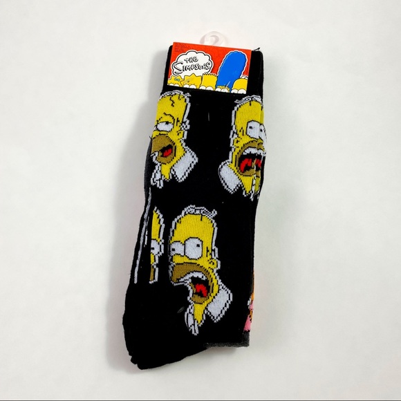 The Simpsons Other - Mens Simpsons Homer Simpson Donut Crew Socks 6-12